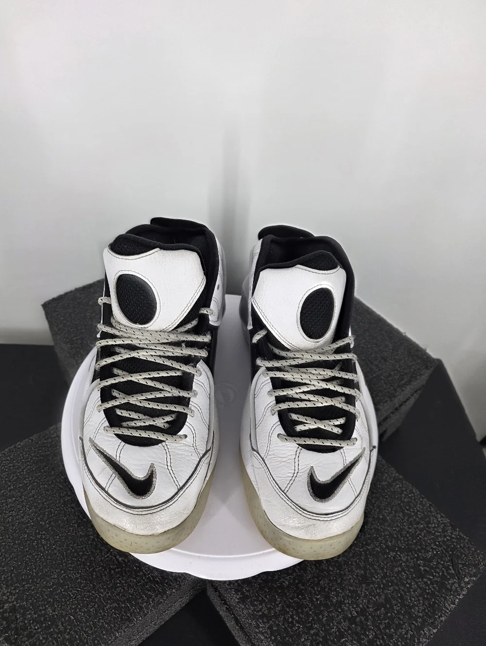 Nike Air Zoom Flight 95 Black Patent White DV0820-100 Mens Size 9 READ DESC